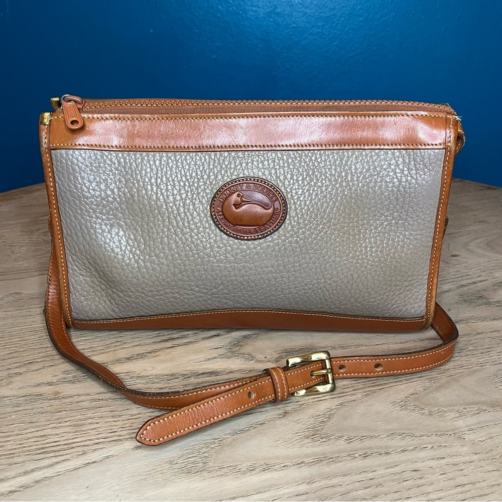 Dooney & Bourke Tan and Cream Shoulder Bag